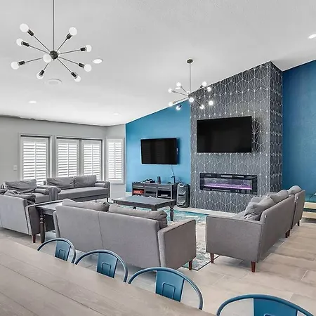 Posh Villa 8 Bdr X Bath 15 Bds Free Spa Heat